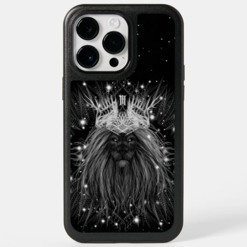 Starlight Lion with Crown Monogram OtterBox iPhone 14 Pro Max Case