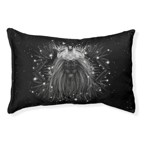 Starlight Lion with Crown Monogram Pet Bed