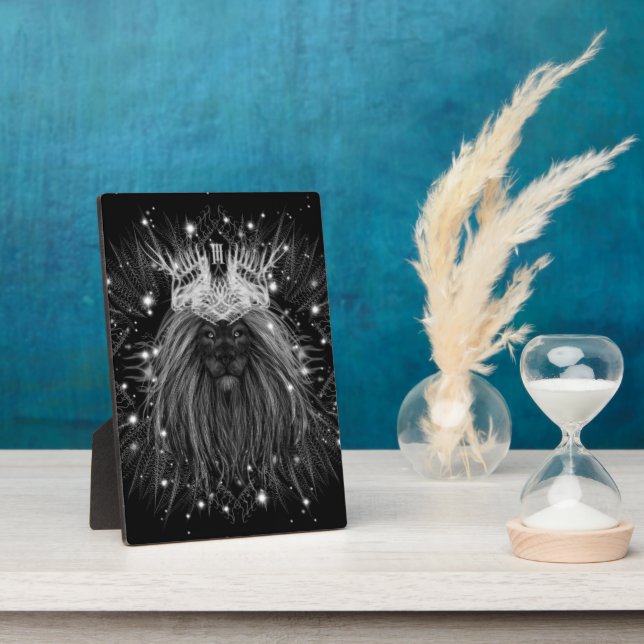 Starlight Lion with Crown Monogram Plaque (Side)