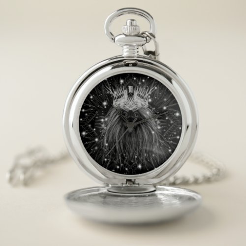 Starlight Lion with Crown Monogram Pocket Watch