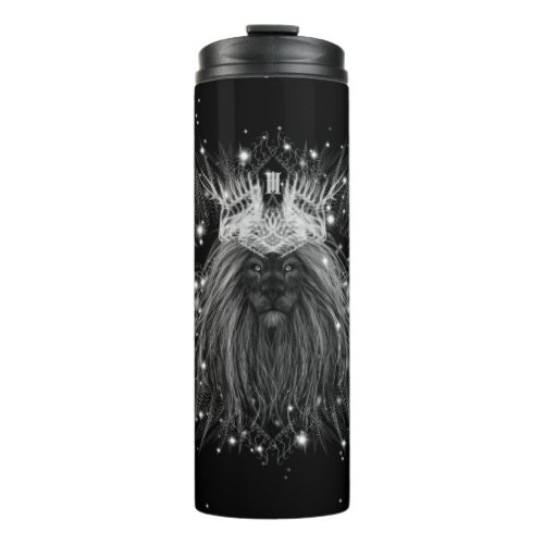 Starlight Lion with Crown Monogram Thermal Tumbler