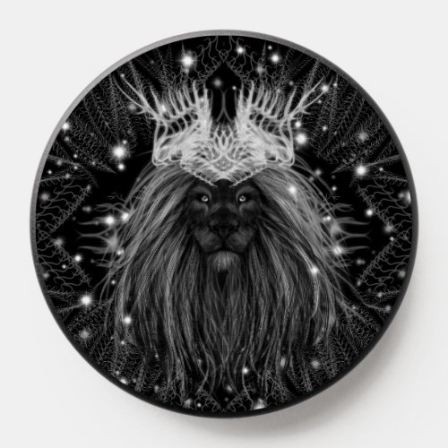Starlight Lion with Crown PopSocket