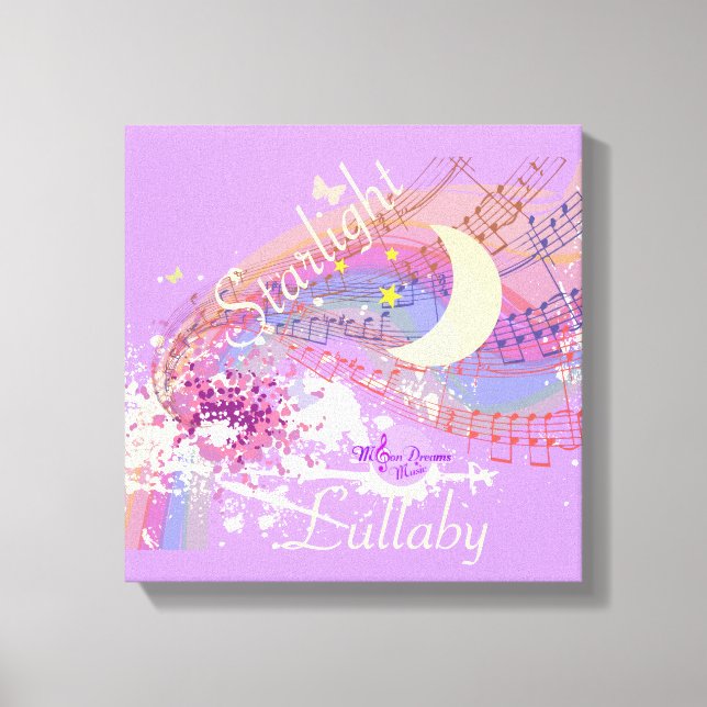Starlight Lullaby Color Splash Stretched Canvas (Front)