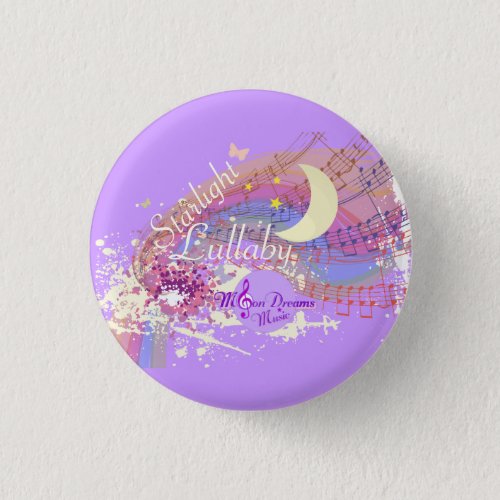 Starlight Lullaby Colorsplash Round Magnet Button