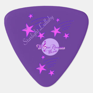 Starlight Lullaby Purple Triangle Guitar Pick