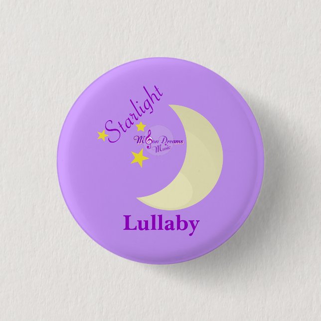 Starlight Lullaby Small Round Button (Front)