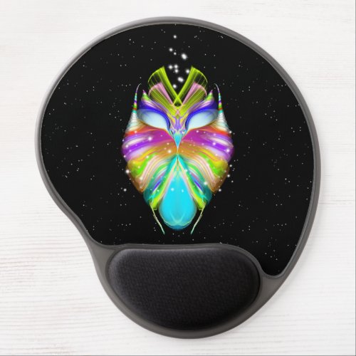 Starlight Oracle Owl Gel Mouse Pad