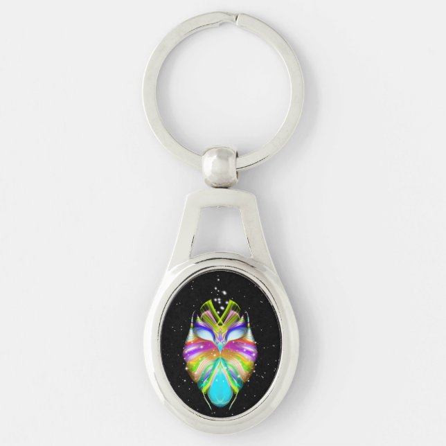 Starlight Oracle Owl  Keychain (Front)