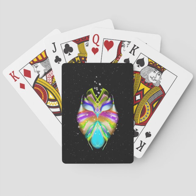 Starlight Oracle Owl Poker Cards (Back)