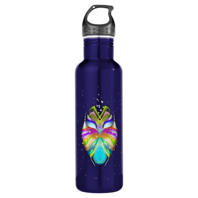 Starlight Oracle Owl Stainless Steel Water Bottle (Front)