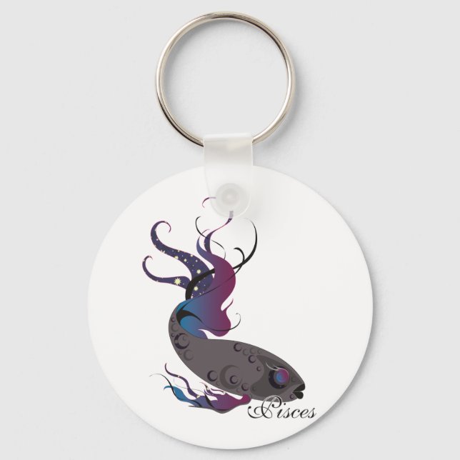 Starlight Pisces Keychain (Front)