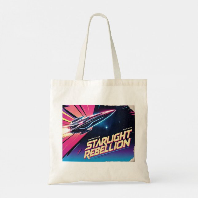 Starlight Rebellion Retro Pop Culture tote bag (Back)