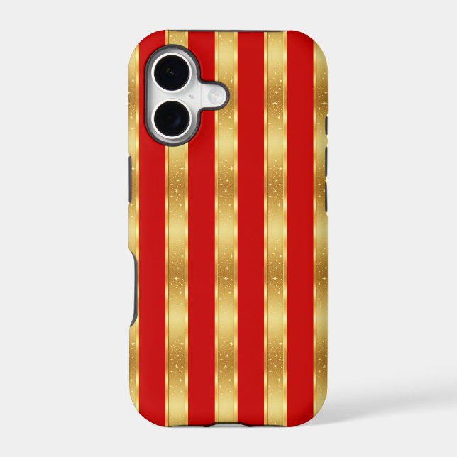 Starlight Red & Gold iPhone Case (Back)