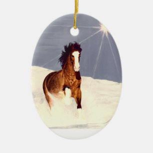 Starlight Run Ceramic Ornament