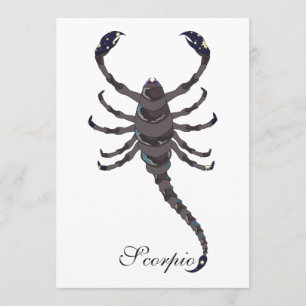 Starlight Scorpio Invitations
