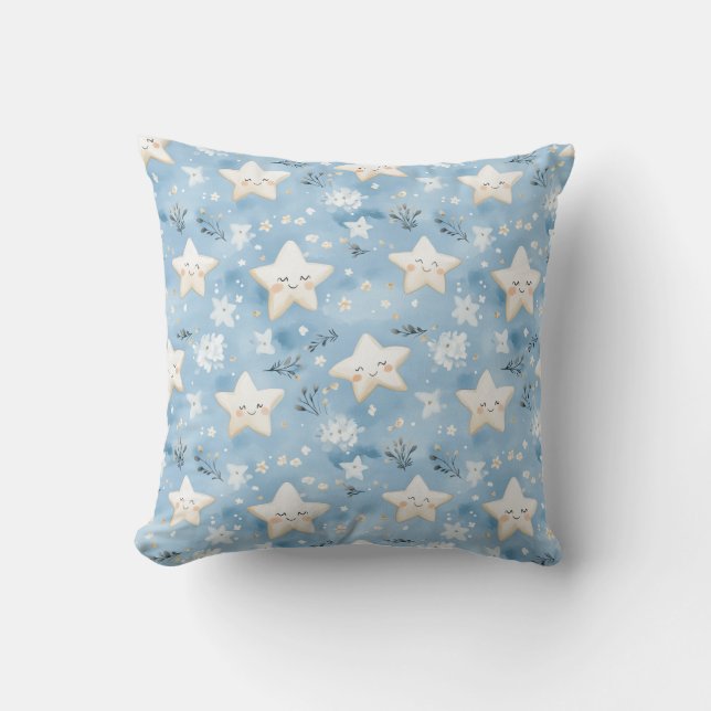  Starlight Snuggles Throw Pillow (Front)