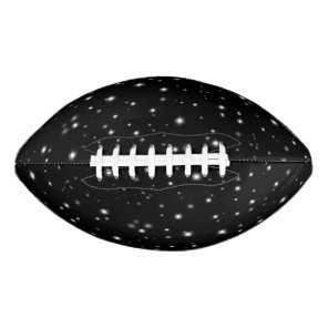 Starlight Sparkles Black and White Stars Football