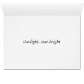 starlight, star bright (Inside Horizontal (Bottom))