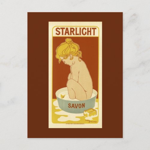 Starlight Vintage Soap Ad Postcard
