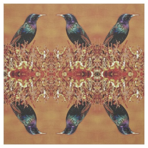 Starling Bird Fabric