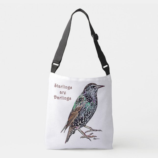 Starlings Are Darlings Crossbody Bag (Front)