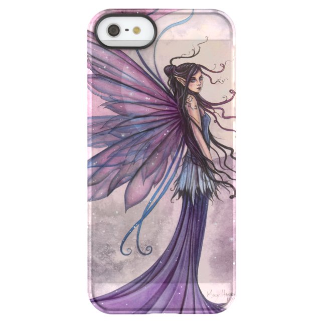 Starlit Amethyst Purple Fairy Fantasy Art Uncommon iPhone Case (Back)