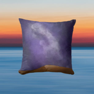 Starlit Desert Throw Pillow