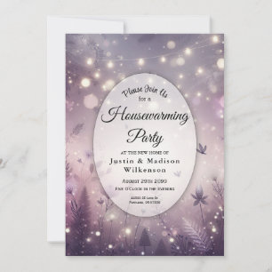 Starlit Enchantment in Bloom Housewarming Party Invitation