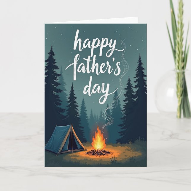 Starlit Fathers Day Camp Card (Front)