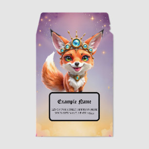 Starlit Fox of the Moonlit Meadows. Envelope Mailers