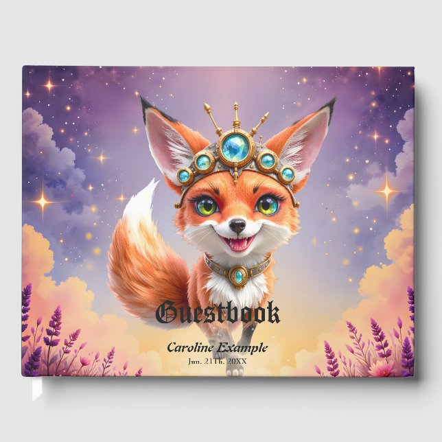 Starlit Fox of the Moonlit Meadows. Guest Book (Front)