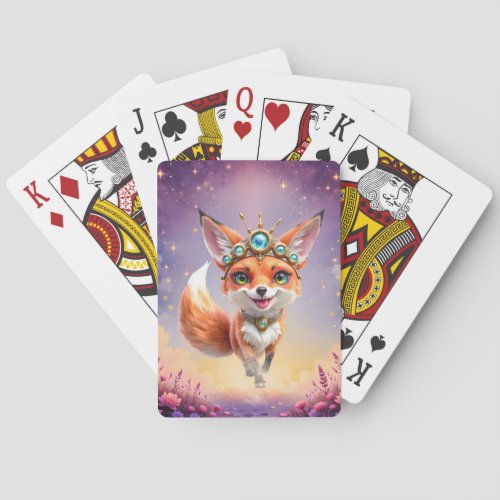 Starlit Fox of the Moonlit Meadows.  Poker Cards