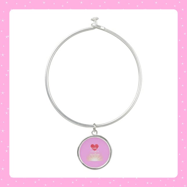 Starlit Hearts Fashion Red Heart Shine Bangle Bracelet (Creator Uploaded)