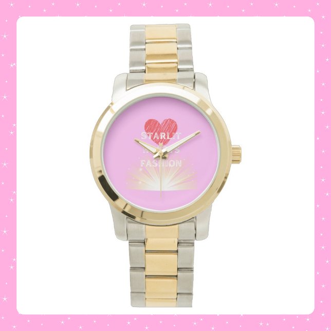 Starlit Hearts Fashion Red Heart Shine Watch (Creator Uploaded)