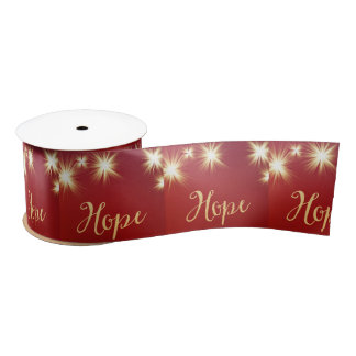 Starlit Hope Squares Satin Ribbon