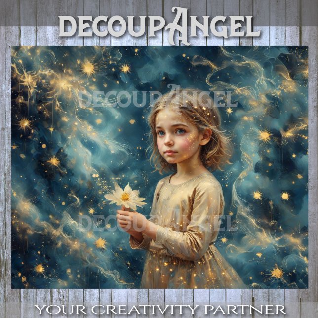Starlit Innocence Decoupage Tissue Paper (Creator Uploaded)