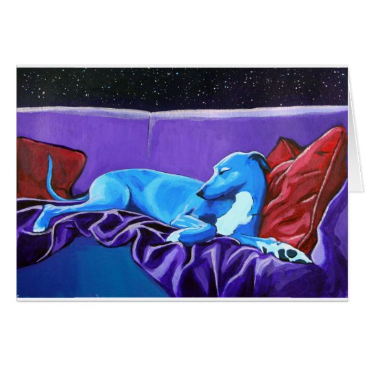 'Starlit lurcher' Cards (Front Horizontal)