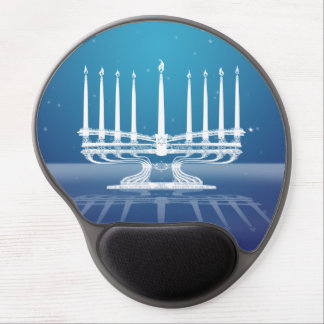 Starlit Menorah II Gel Mouse Pad