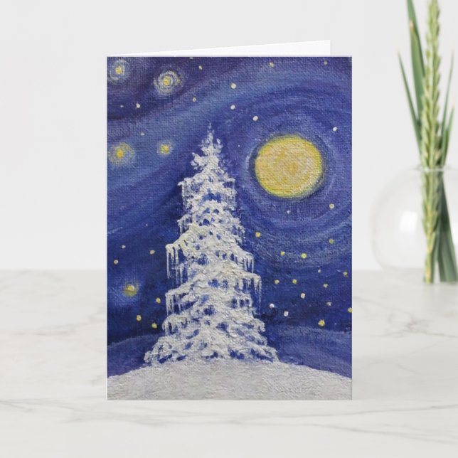 Starlit Night/ Christmas card (Front)