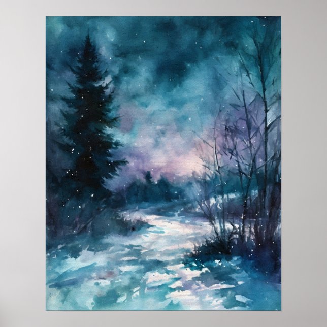 Starlit Path Through the Frost Poster (Front)