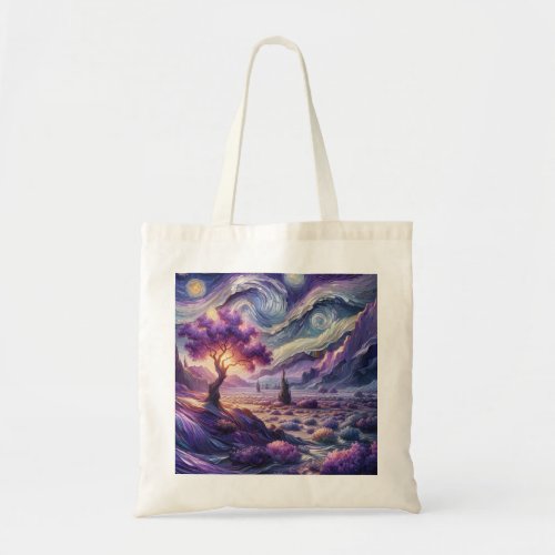 Starlit Serenity _ Artistic Tote Bag