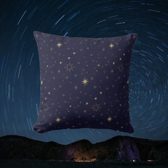 Starlit Serenity Throw Pillow (Creator Uploaded)