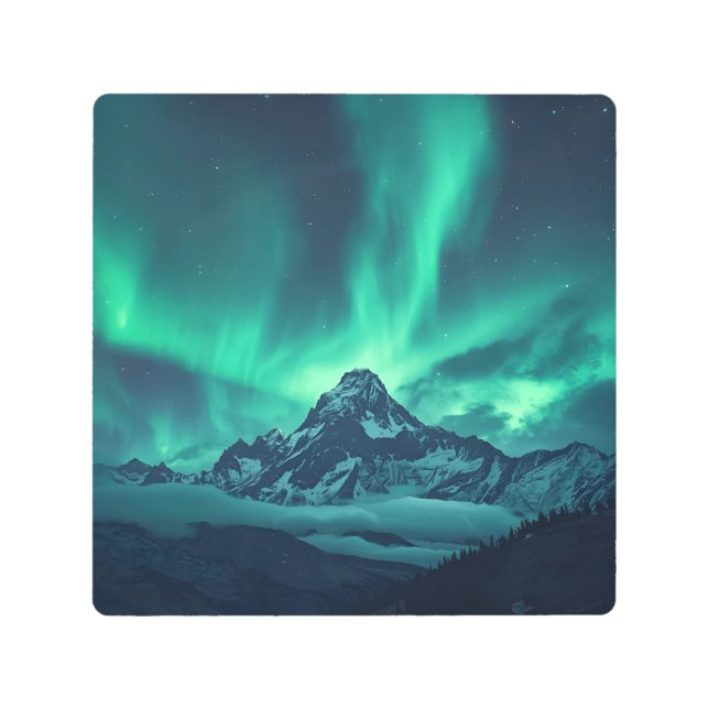 Starlit Silence – Custom Quote Print with Aurora & (Front)