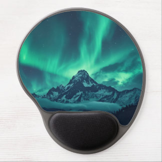 Starlit Silence – Custom Quote Print with Aurora & Gel Mouse Pad