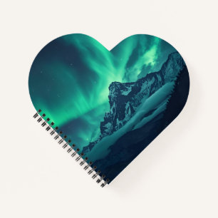 Starlit Silence – Custom Quote Print with Aurora & Notebook