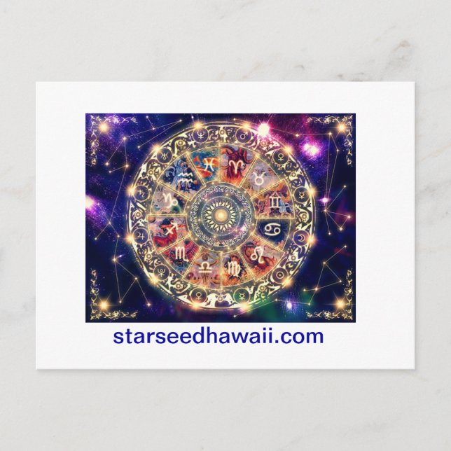 starmap, starseedhawaii.com postcard (Front)