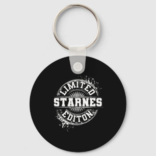 Starnes Funny Surname Family Tree Birthday Gift  Keychain