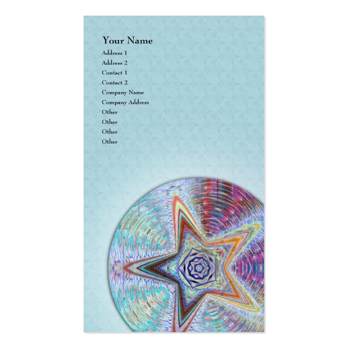 Starquake Mandala • Vertical Business Card