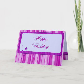 Starred Birthday Card