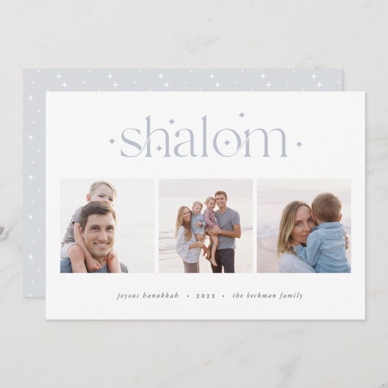 Starred Connection | Hanukkah Photo Collage                    Holiday Card